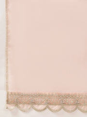 Elegant Organza Embroidered Kurta Set with Palazzo & Dupatta