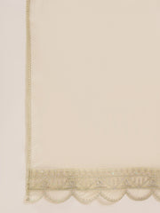 Elegant Organza Embroidered Kurta Set with Palazzo & Dupatta
