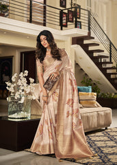 Soft Silk Saree with Unstitched Blouse Piece.