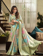 Soft Silk Saree with Unstitched Blouse Piece.