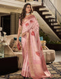 Soft Silk Saree with Unstitched Blouse Piece.