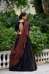 Printed Pure Cotton Navratri Lehenga Choli.