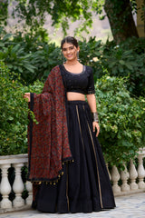 Printed Pure Cotton Navratri Lehenga Choli.