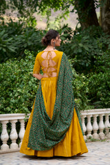 Printed Pure Cotton Navratri Lehenga Choli.