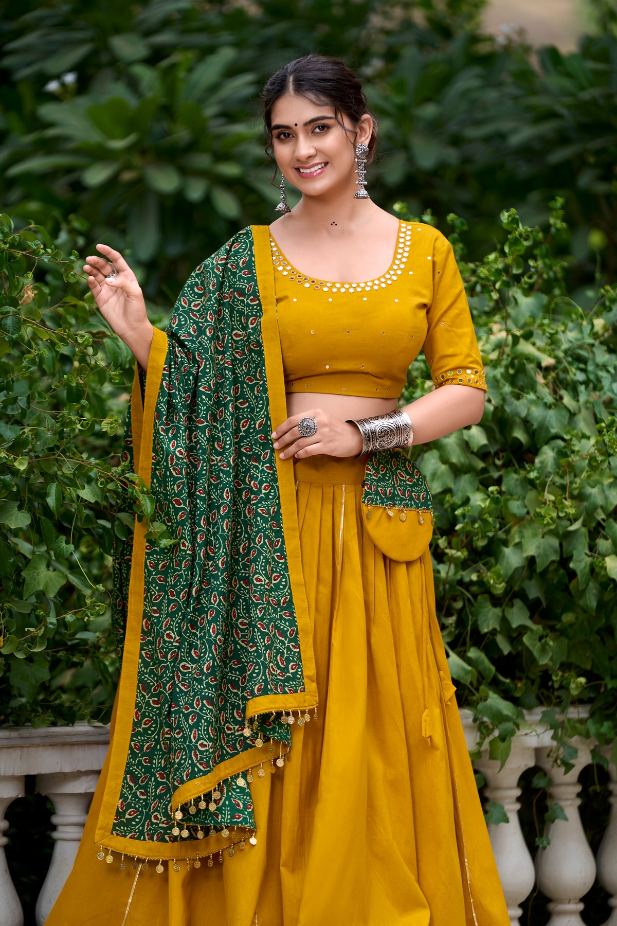Printed Pure Cotton Navratri Lehenga Choli
