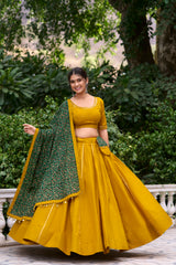 Printed Pure Cotton Navratri Lehenga Choli.