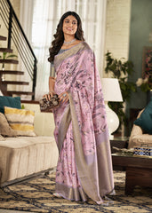 Soft Silk Saree with Unstitched Blouse Piece.