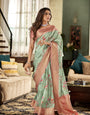 Soft Silk Saree with Unstitched Blouse Piece.