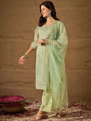 Elegant Ethnic Kurta Set with Dupatta