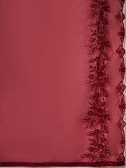 Elegant Maroon Kurta Pant Set with Dupatta