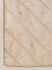 Elegant Gold Embroidered Kurta Set with Dupatta