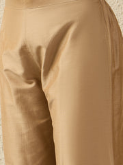 Elegant Gold Embroidered Kurta Set with Dupatta