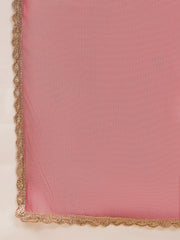 Festive Maroon Embroidered Straight Kurta Set