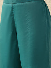 Elegant Rama Kurta Set with Sheer Dupatta