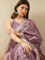 Elegant Lavender Kurta Set with Dupatta