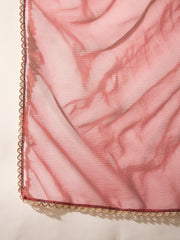 Maroon Velvet Kurta, Pant and Dupatta Set