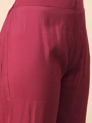 Pink Bandhani Printed Kurta Pant Set with Dupatta for Women